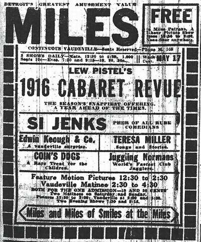 Miles Theatre - Old Ad